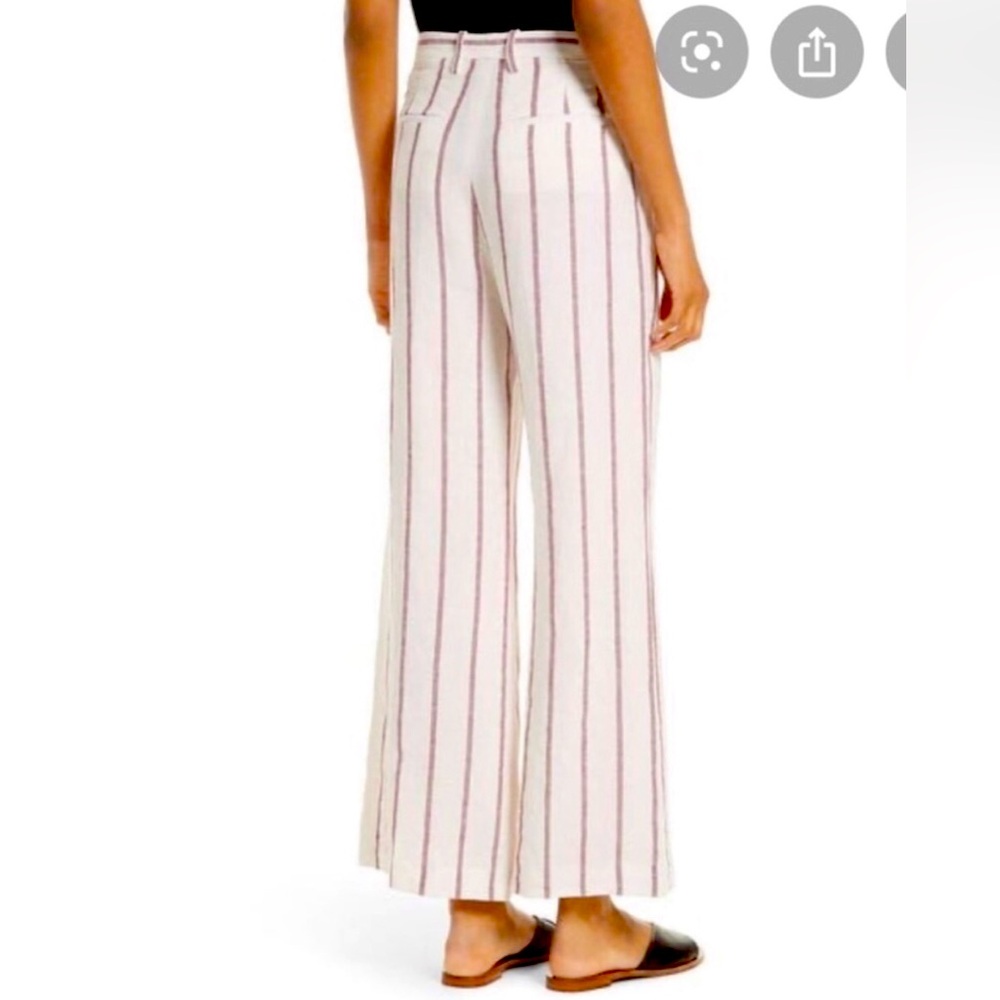 Theory Nadeema linen crop pants